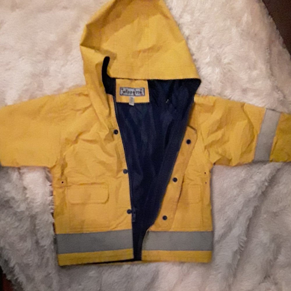 Boys Wippette Raincoat, Yellow, Size M (fit son from age 2-4)
